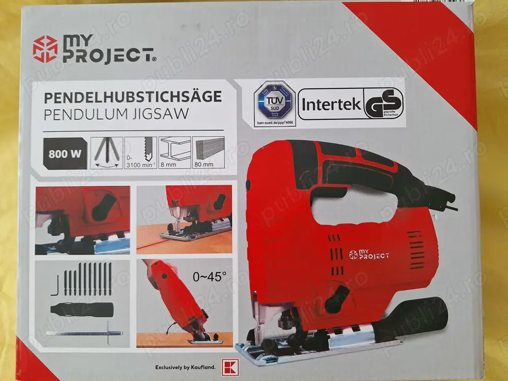 MyProject, Fierastrau electric vertical -  pendular,  laser, 800 w, nou