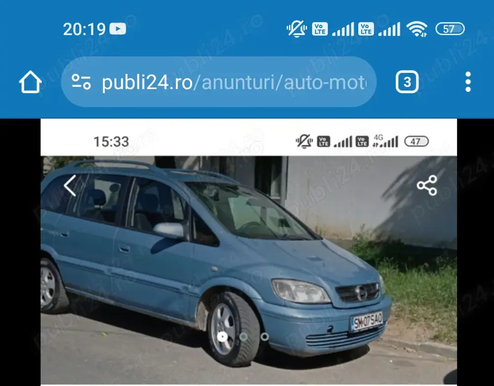 Opel Zafira 7 locuri