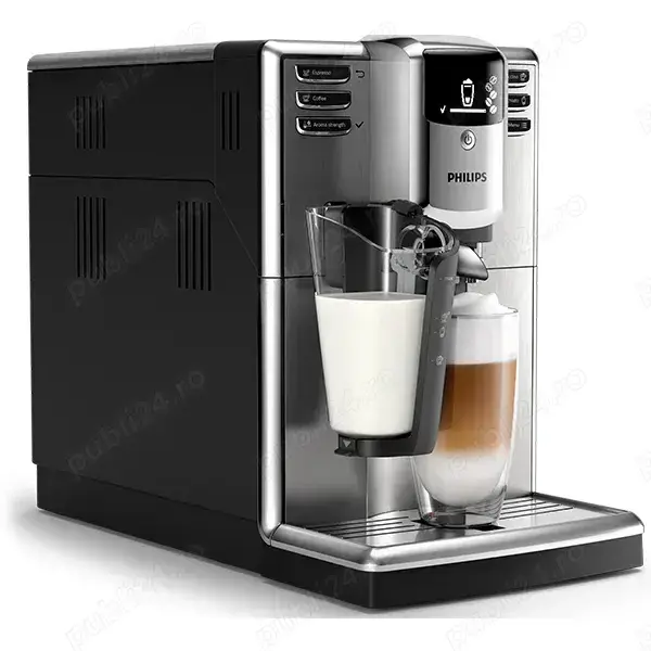 Espressor automat PHILIPS Seria 5000 LatteGo EP5345 10, 1.8l, 1850W, 15 bar, argintiu-negru