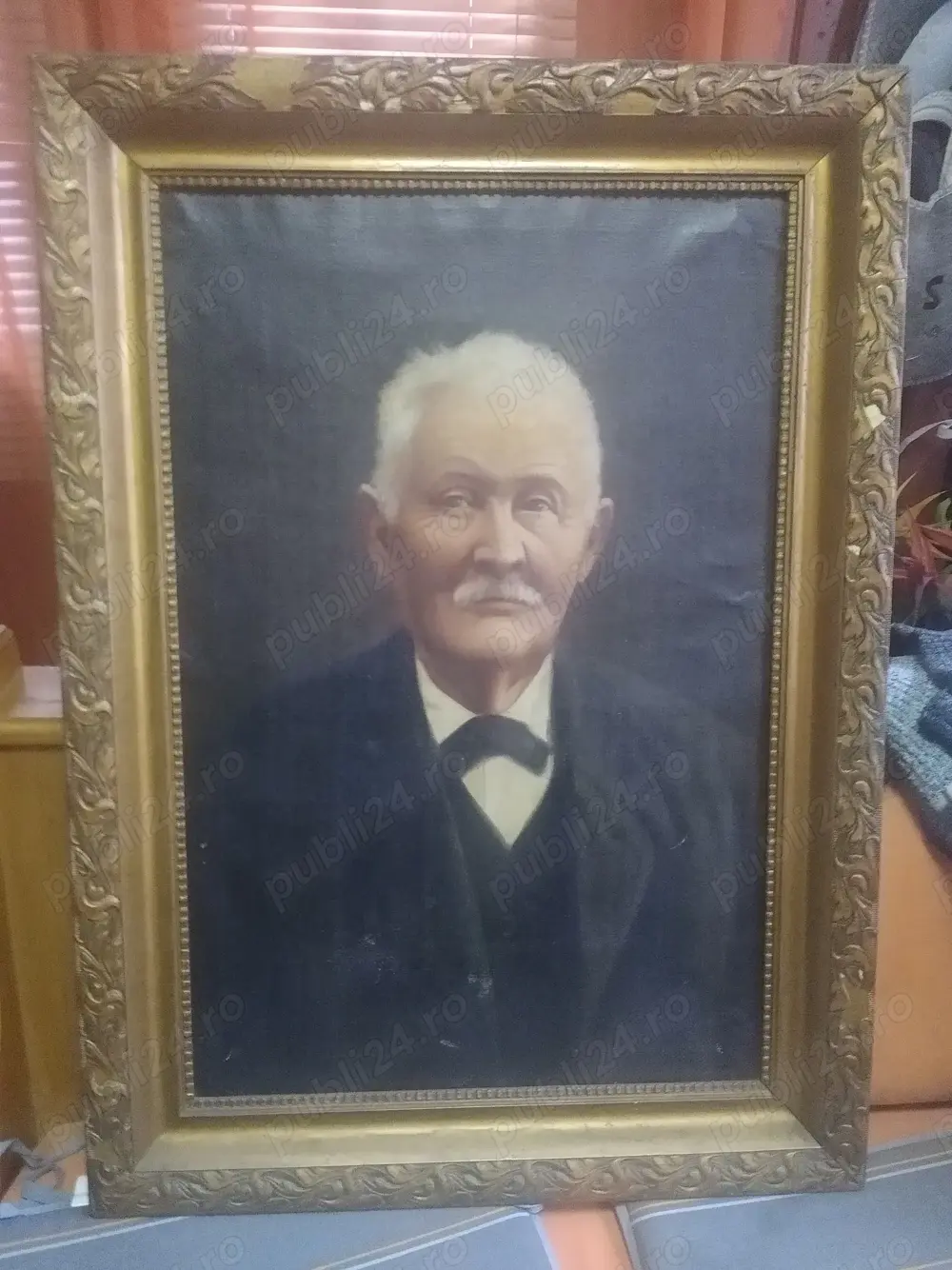 tablou Ioachim Miloia - Portret de batrân - personalitate Lugoj, anii 1900