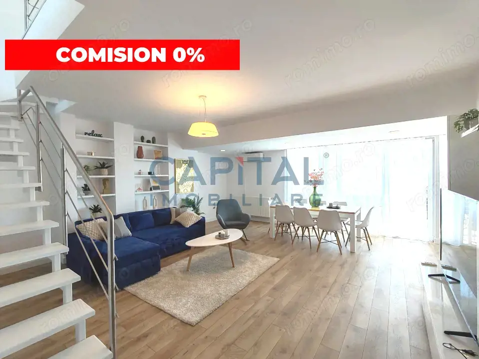 Penthouse pe 2 niveluri cu terase, parcare in Buna Ziua! comision 0%
