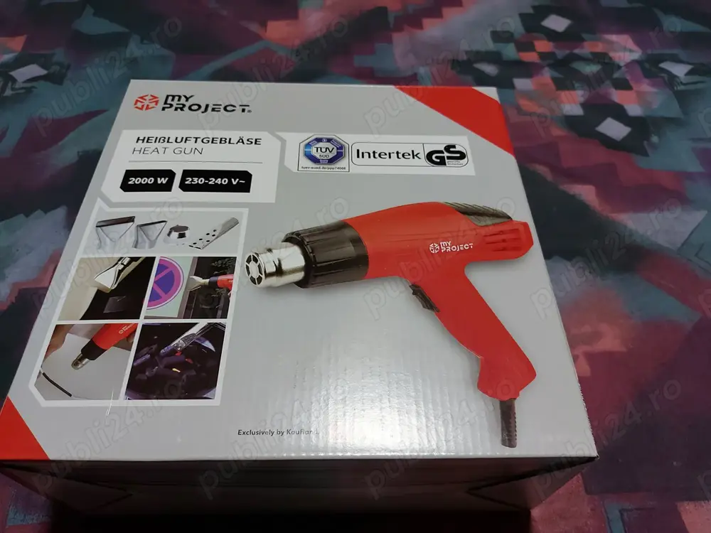 Pistol cu aer cald, MyProject, putere 2000W (NOU)
