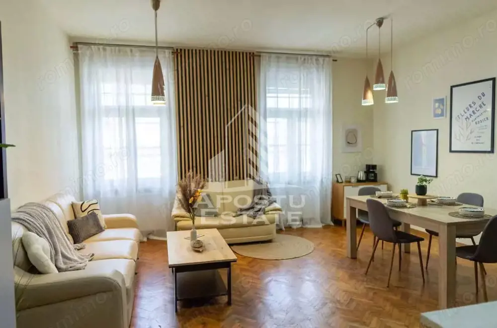 Apartament cu farmec istoric, Piața Victoriei, 63 mp utili , lift