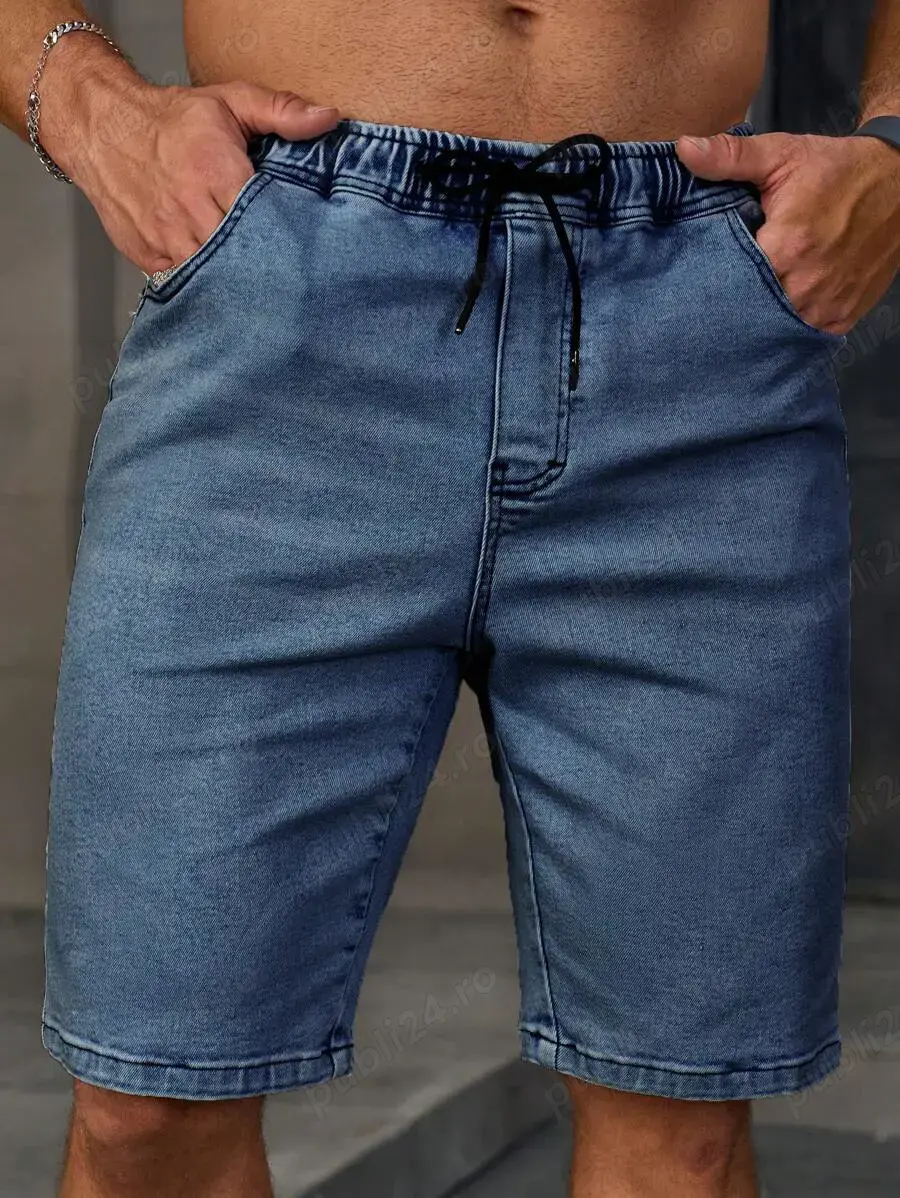 Pantaloni scurți din denim , de vară, casual-L 