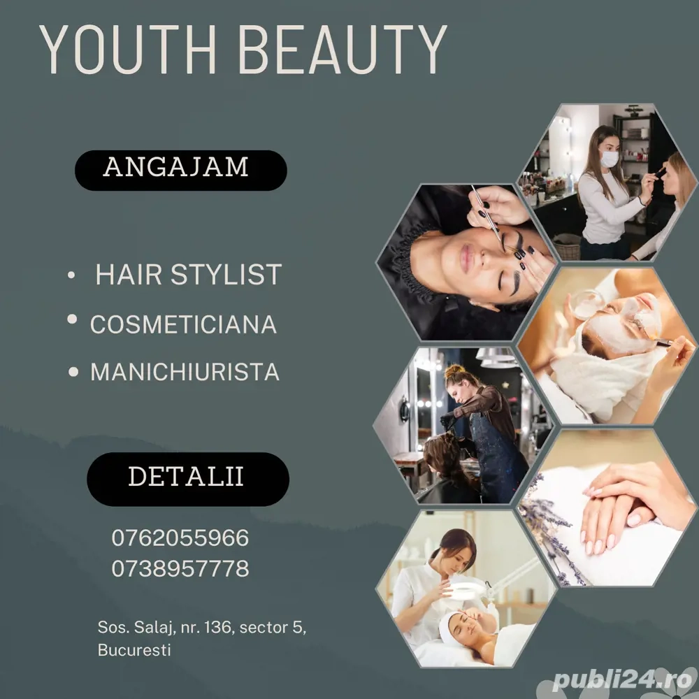 angajam coafeza cosmeticiana manichiurista