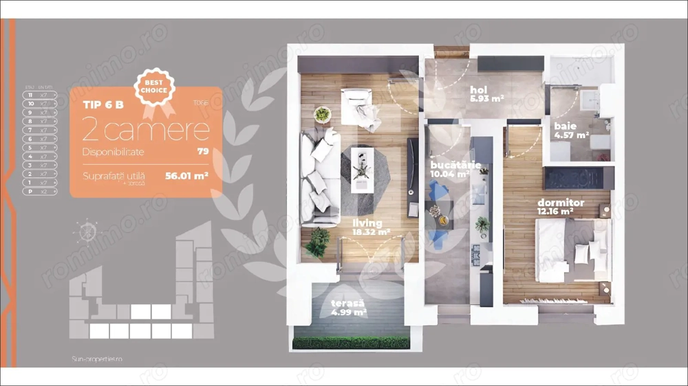 Apartament 2 camere | Decomandat | Preț Promoțional