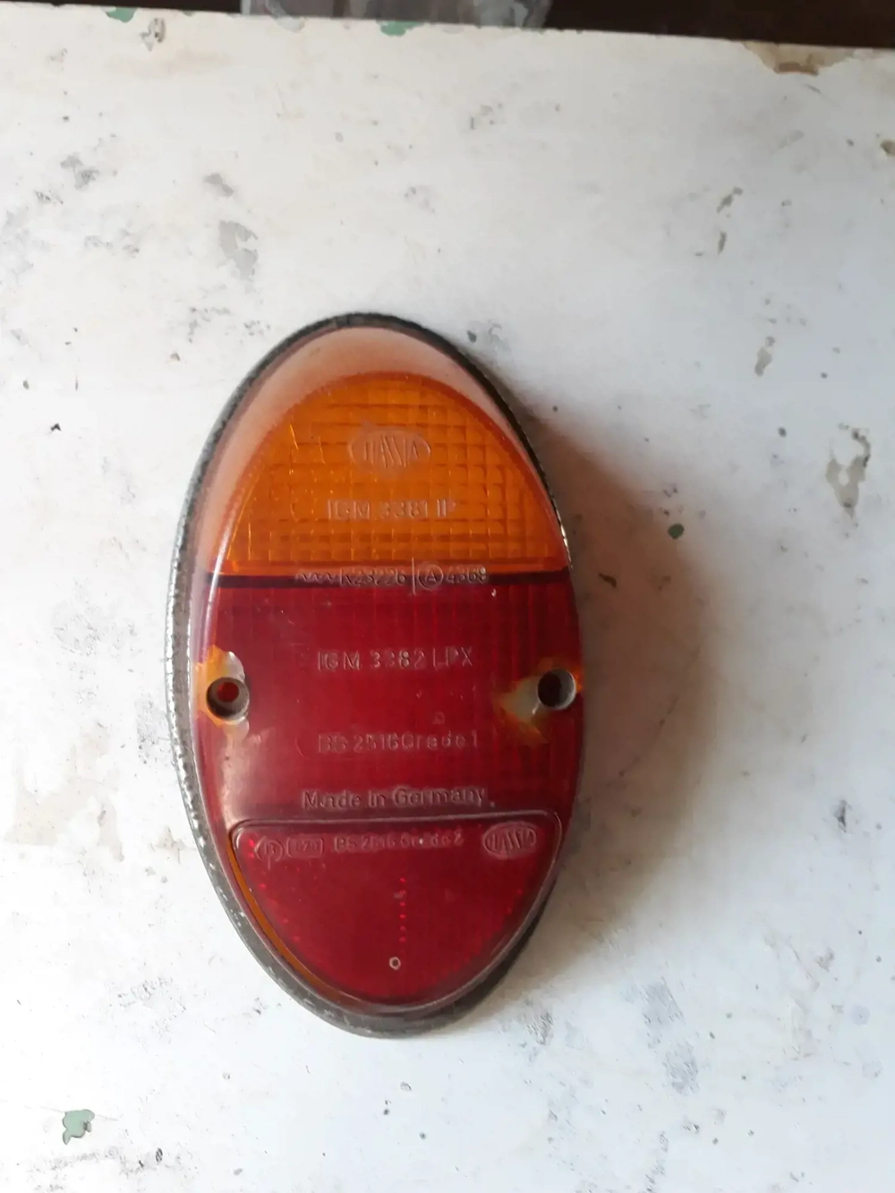 Dispersor lampă spate VW broscuță