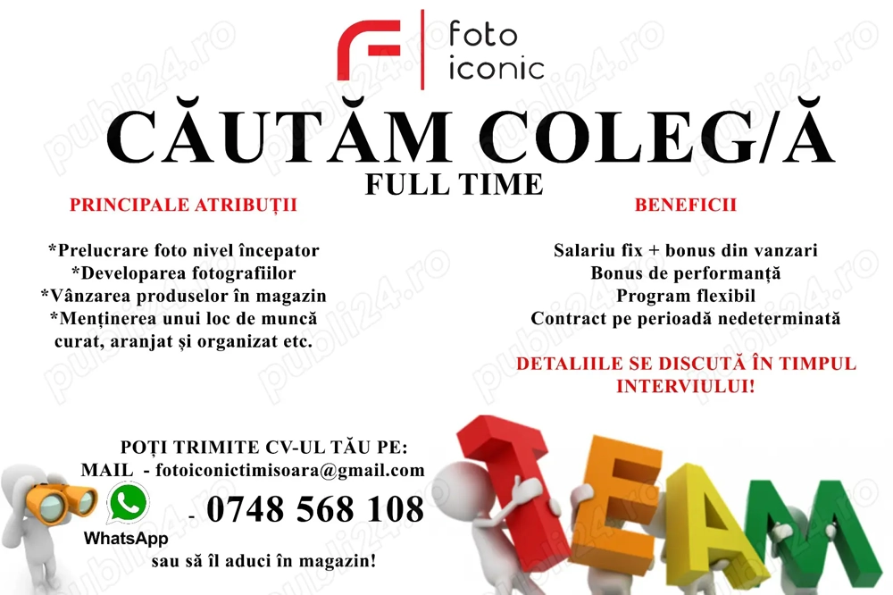 Magazin foto - Cautam coleg a