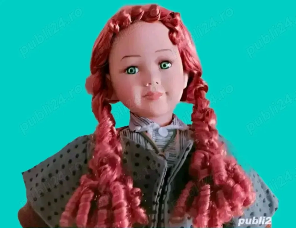 Păpușă porțelan,masivă,de colectie