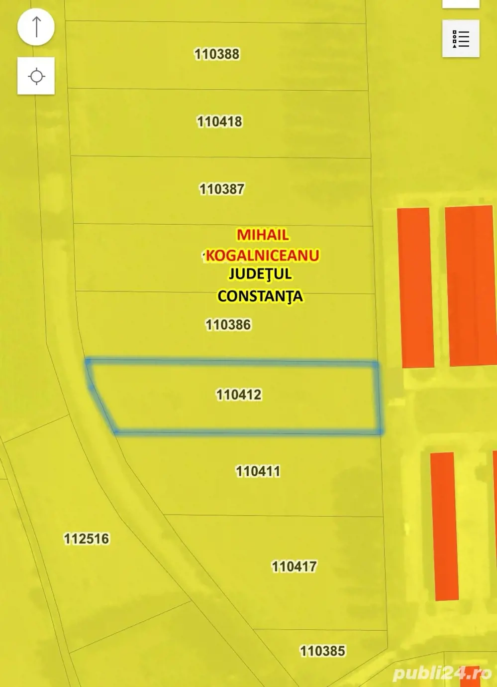 Teren 5000 mp. în intravilanul comunei Mihail Kogälniceanu