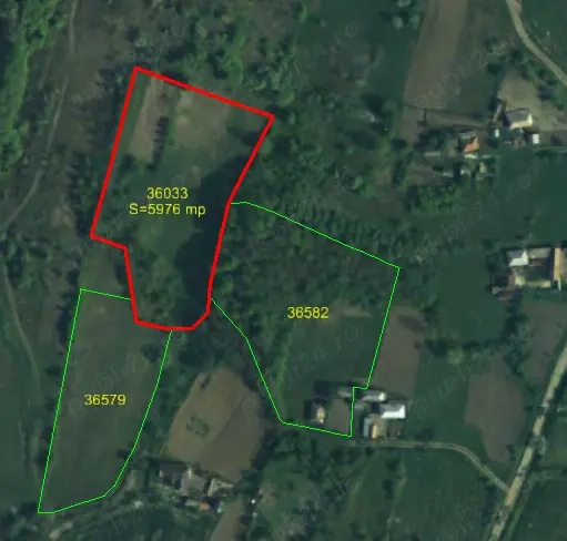 Vand teren extravilan in suprafata de 5976 mp situat in loc. Popesti, sat Curtea, jud. Valcea