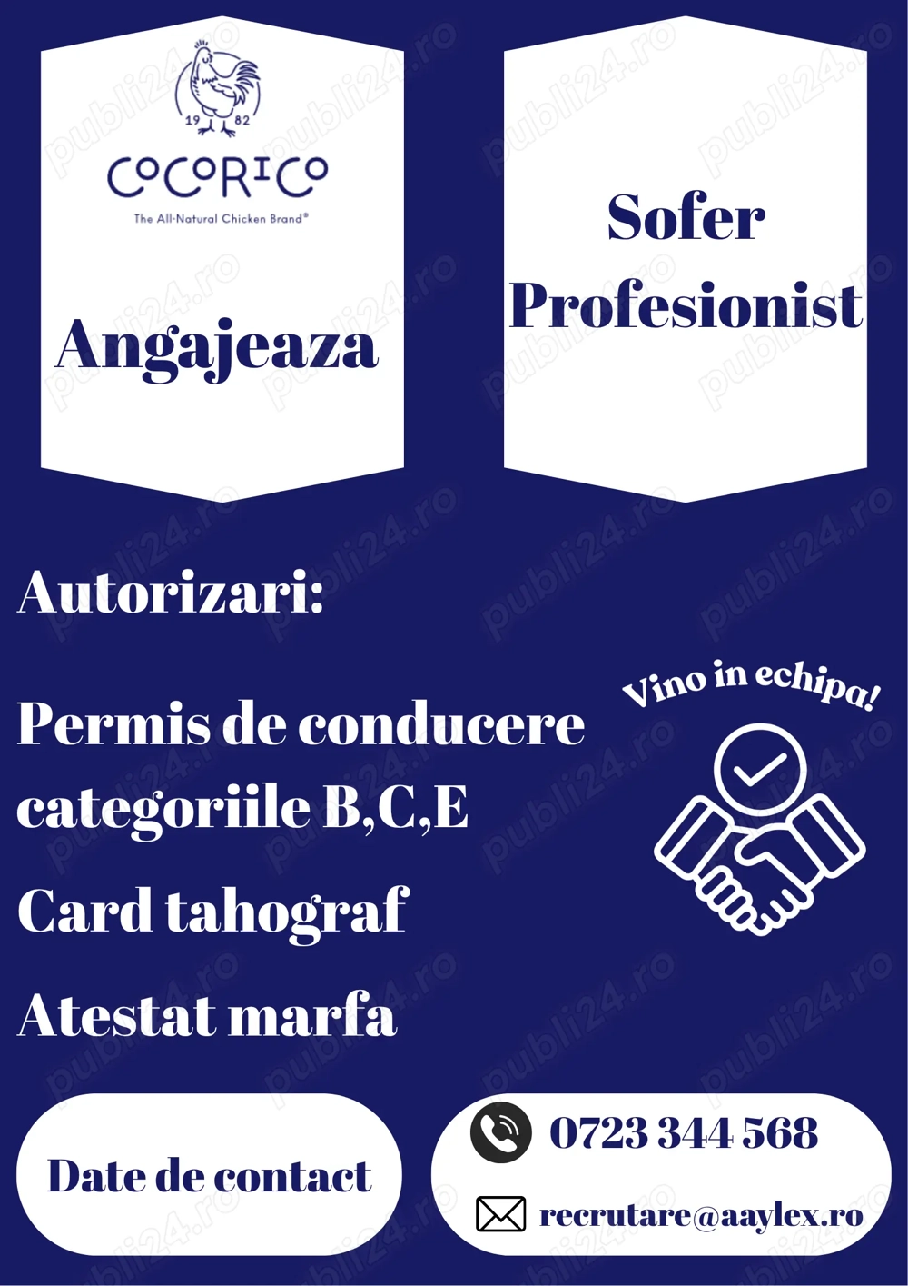 Angajam Sofer Profesionist - Buzau