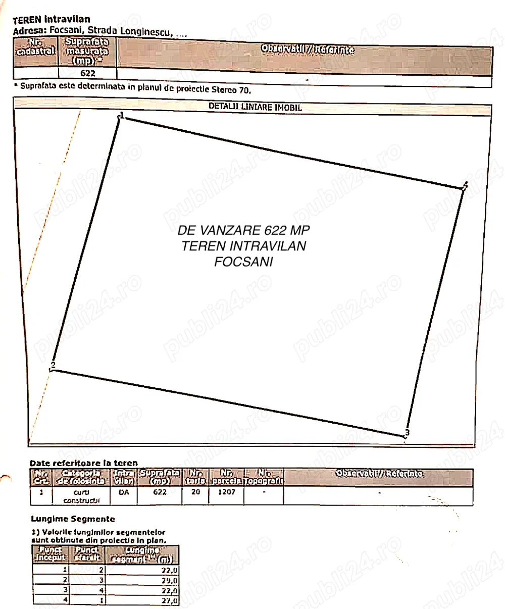 Teren intravilan Focsani