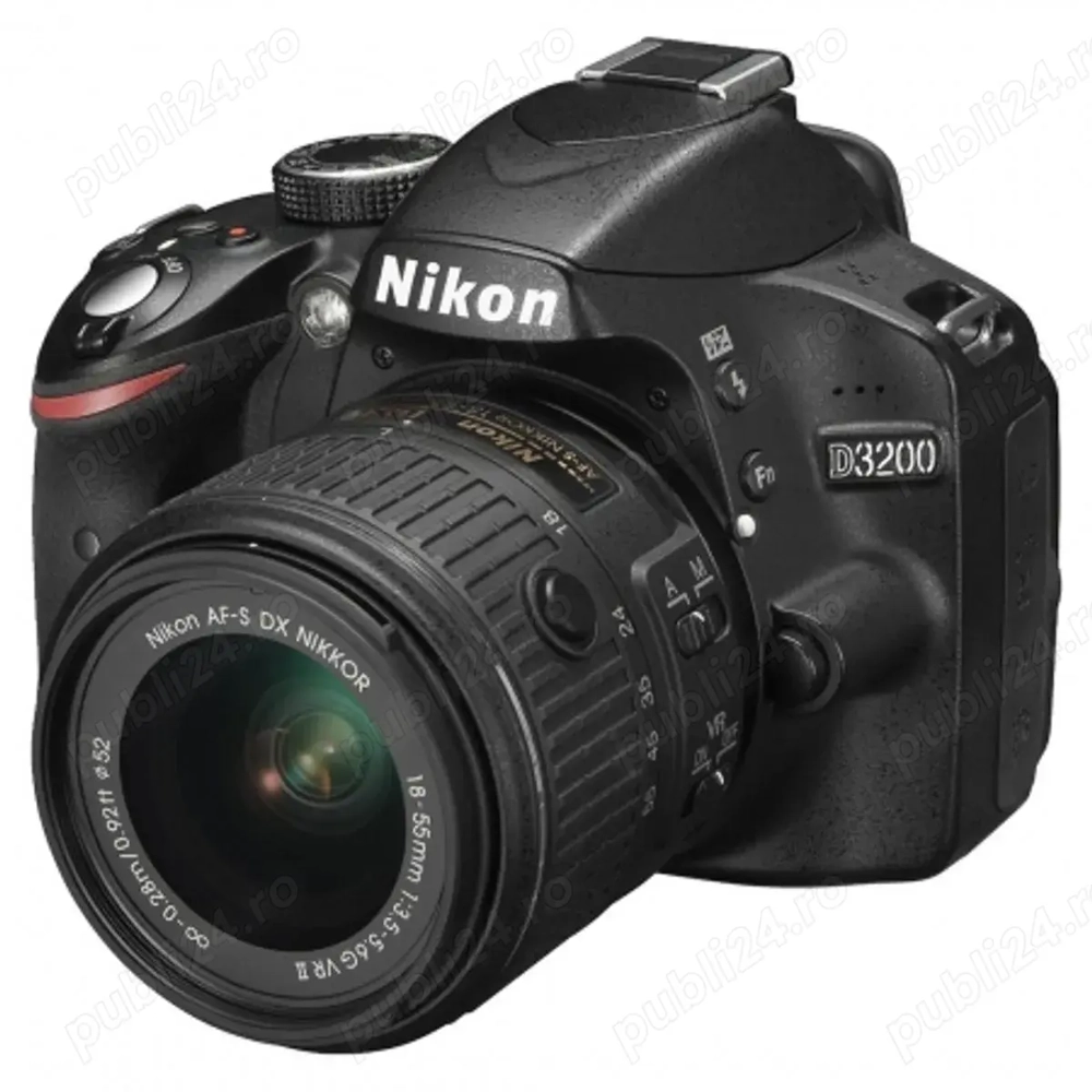 Nikon D3200 + Obiectiv 18 55mm VR II   Stare Excelentă, Kit Complet