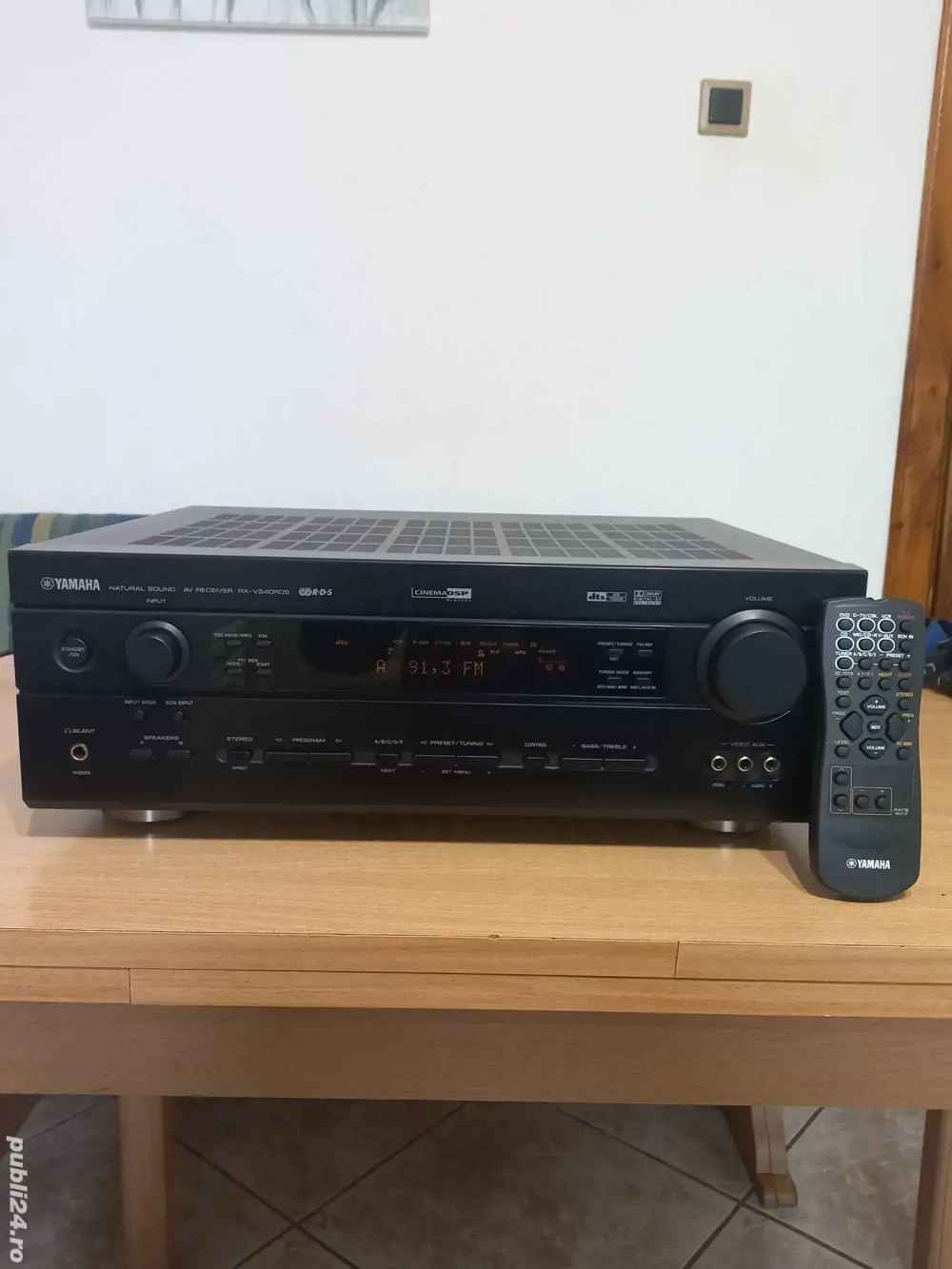 Amplificator recivier yamaha rx-v540 rds 7+1 cinema DSP,80w canal,8 ohmi