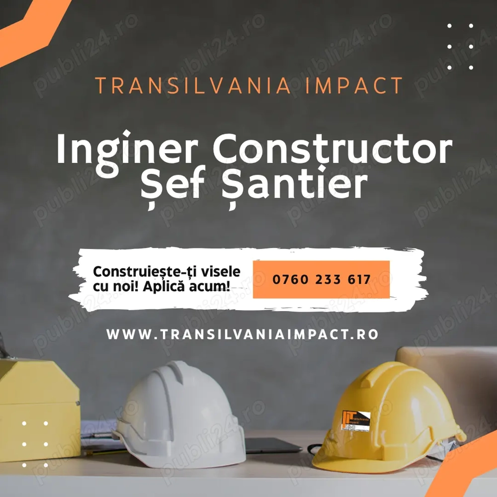 Angajam Inginer Constructor - Sef Santier