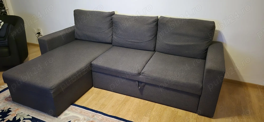 Colțar extensibil MARSLEV gri închis