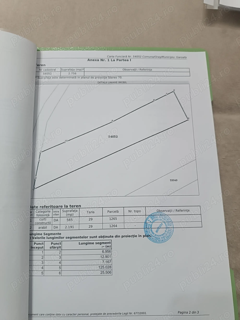 Vând teren intravilan 