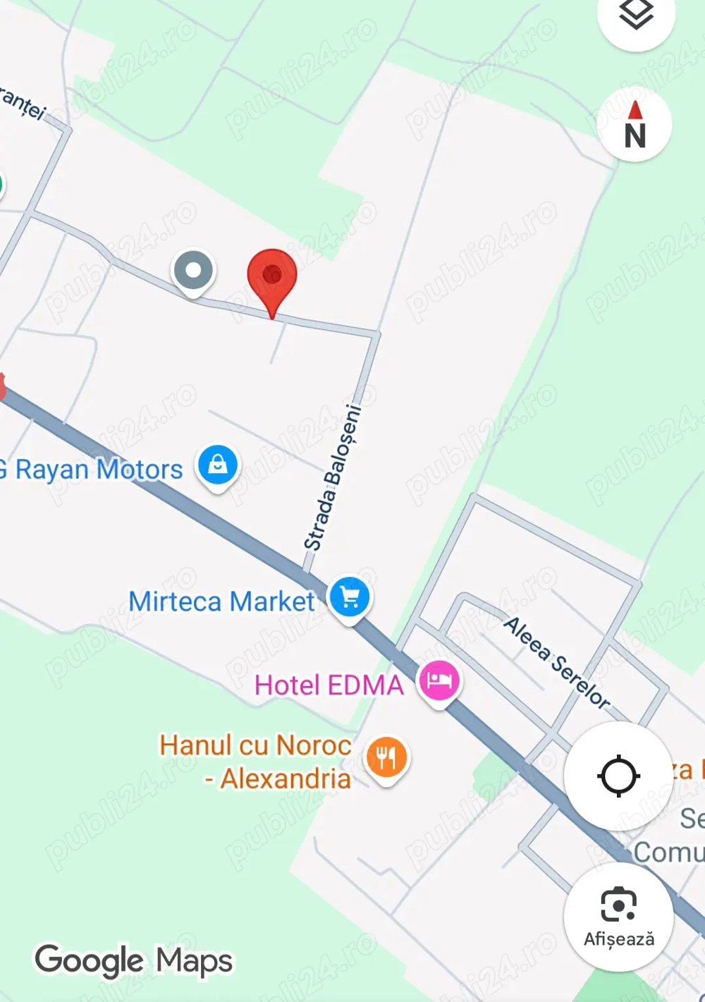 Teren intravilan 860 mp   Nanov, toate utilitățile, POT 40% P+2, centru comercial în apropiere