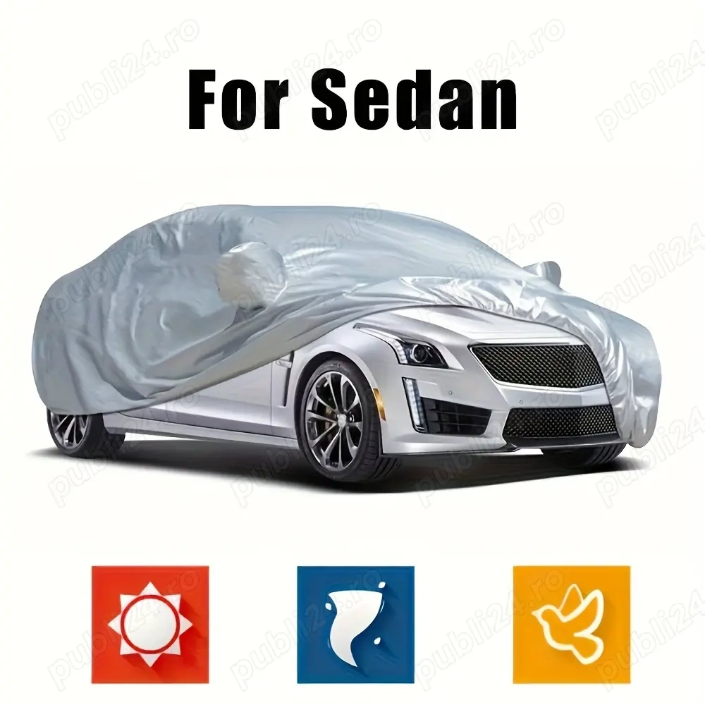 Prelata husa auto Peva L 480x175x120cm impermeabila Peva  Protejeaza impotriva soarelui