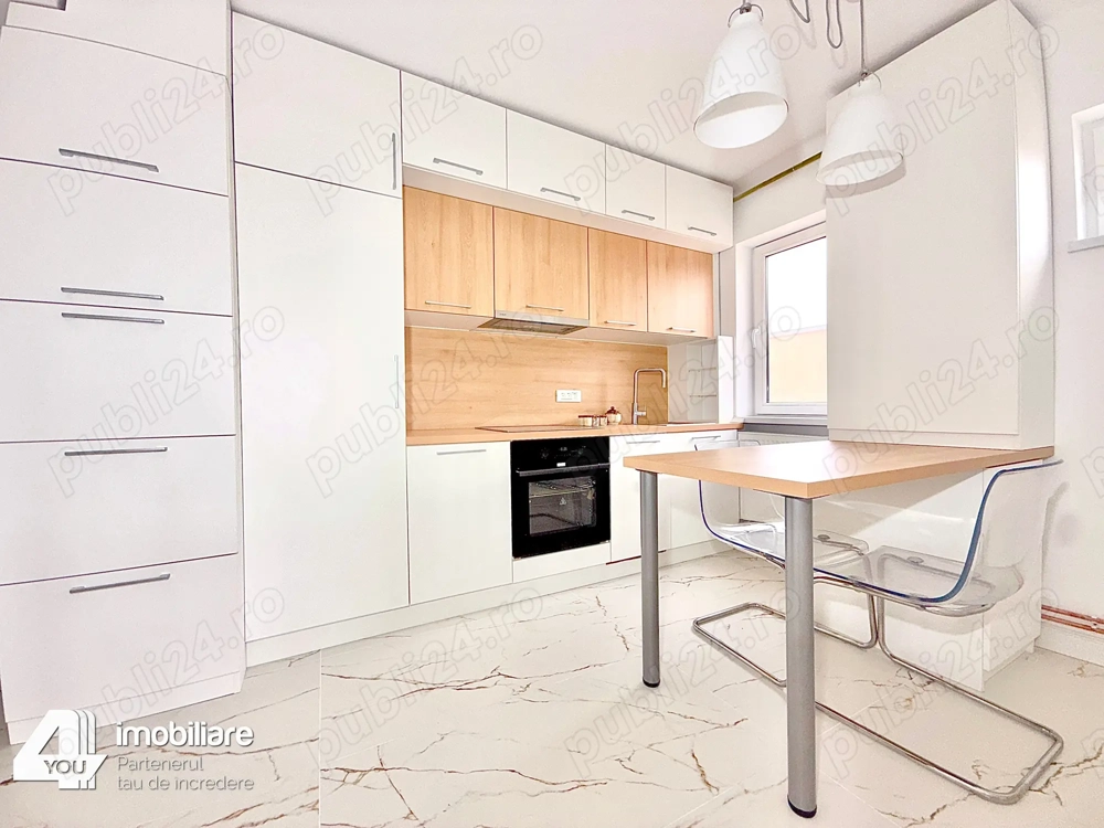 Apartament 2 camere Podgoria, decomandat, 60 mp, mobilat, utilat+termoteca - 91000 euro