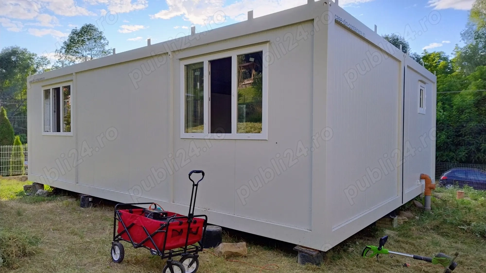 Casa modulara noua 48mp, varianta izolata termic, cu instalatii electrice si sanitare