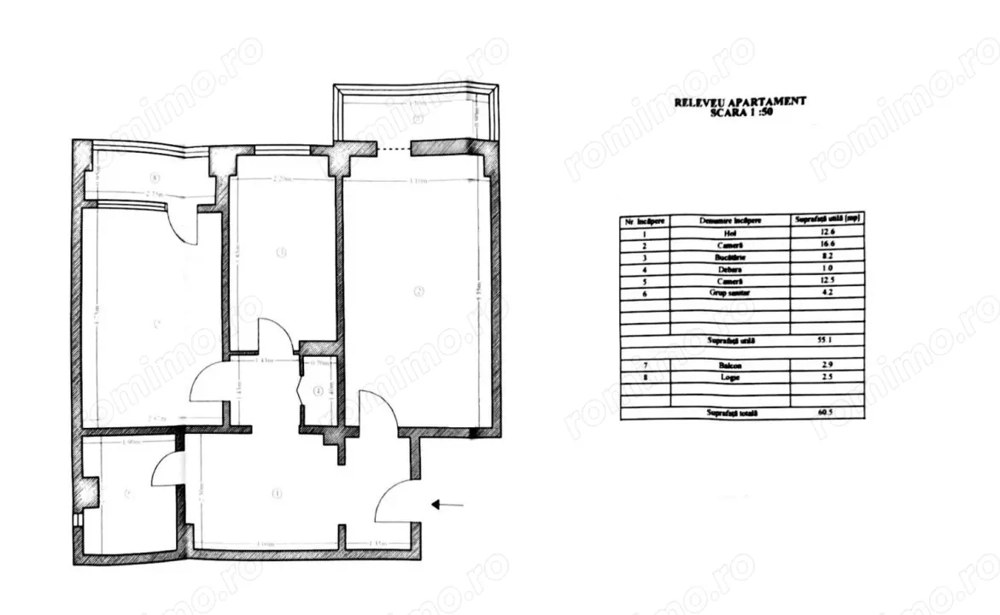 Ap 2 cam, cf 1A, dec, et. 4/4, Mihai Bravu-Piata