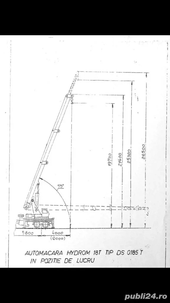 închirieri macara 18 t 
