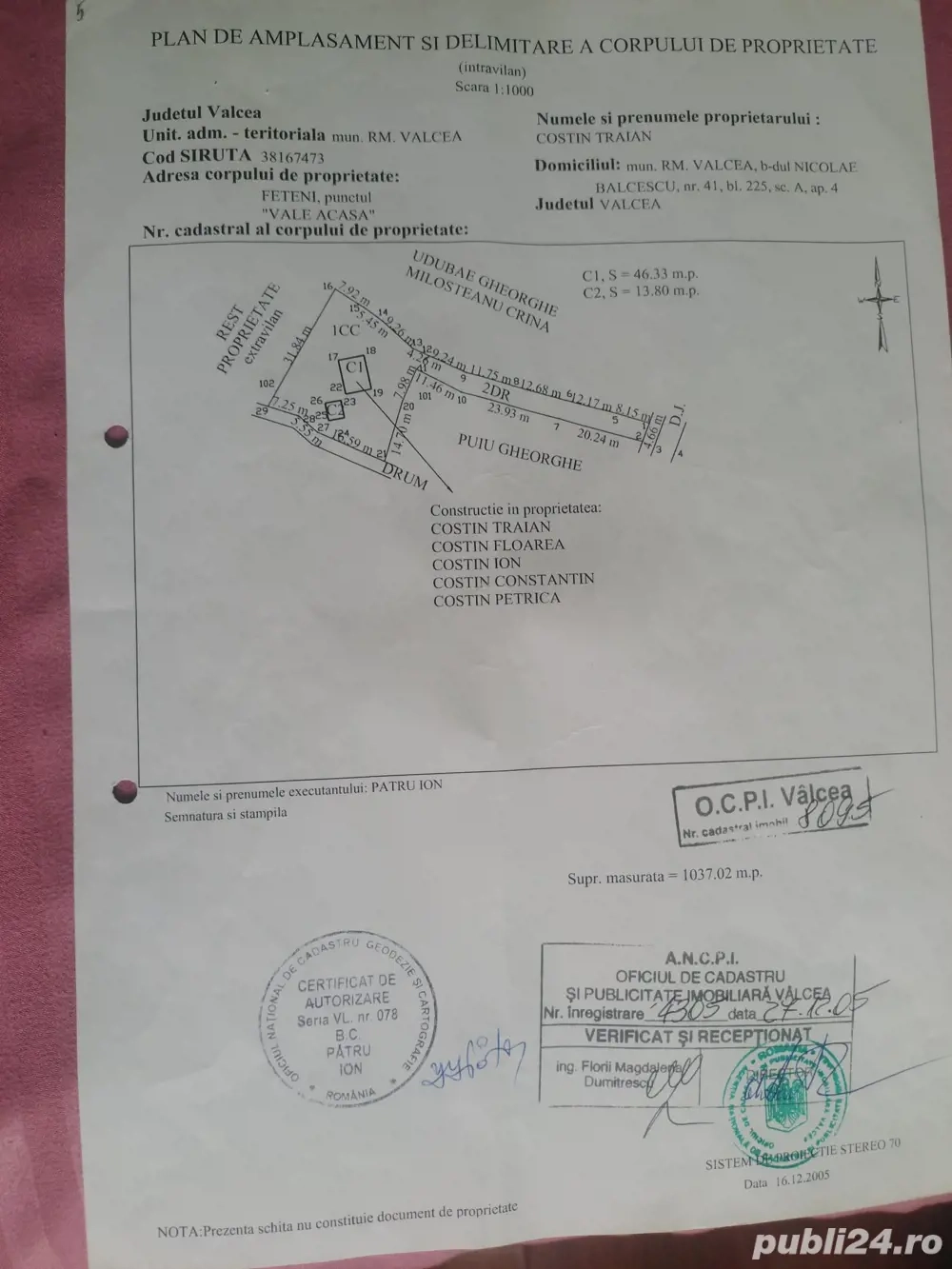 Teren in cartier Feteni