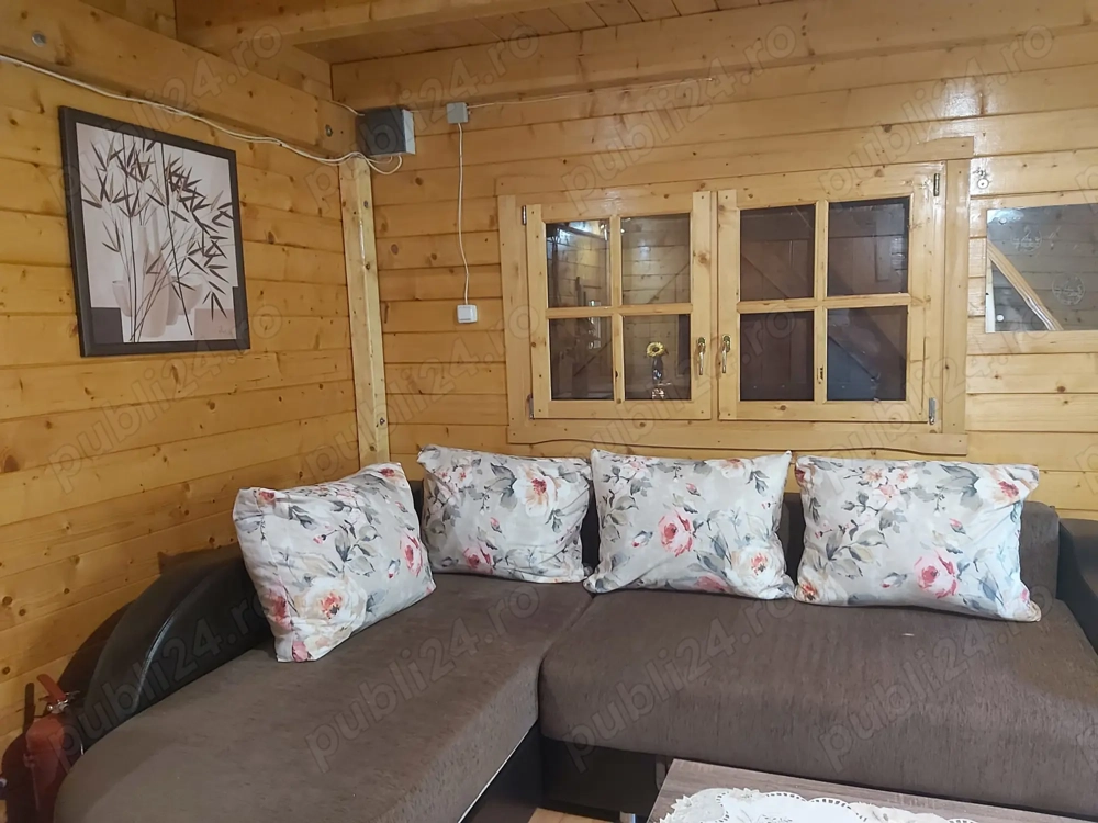 Cabana  lemn de vinzare linga lac 
