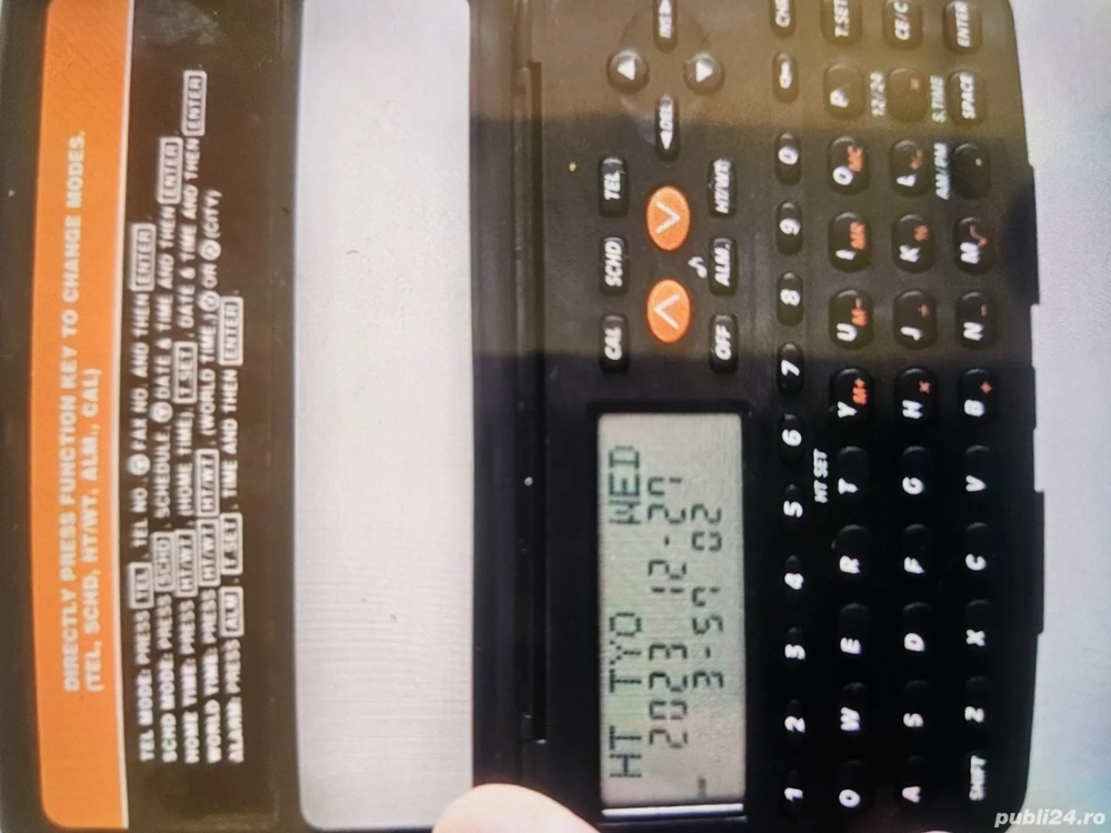 Agendă electronică de buzunar, de colecție. 