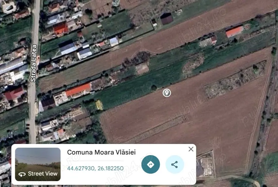 Teren intravilan 2500 mp Caciulati - Moara Vlasiei (in apropiere de Balotesti)