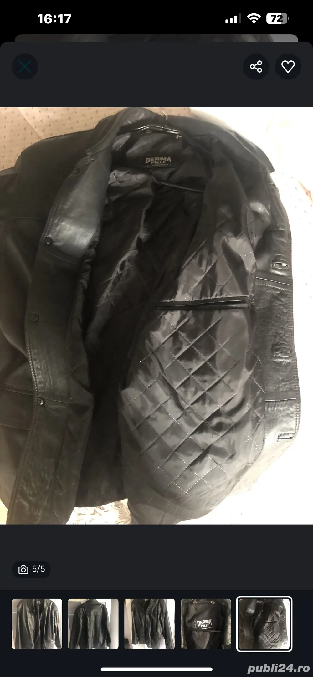 Vand  Geaca de Piele Barbati