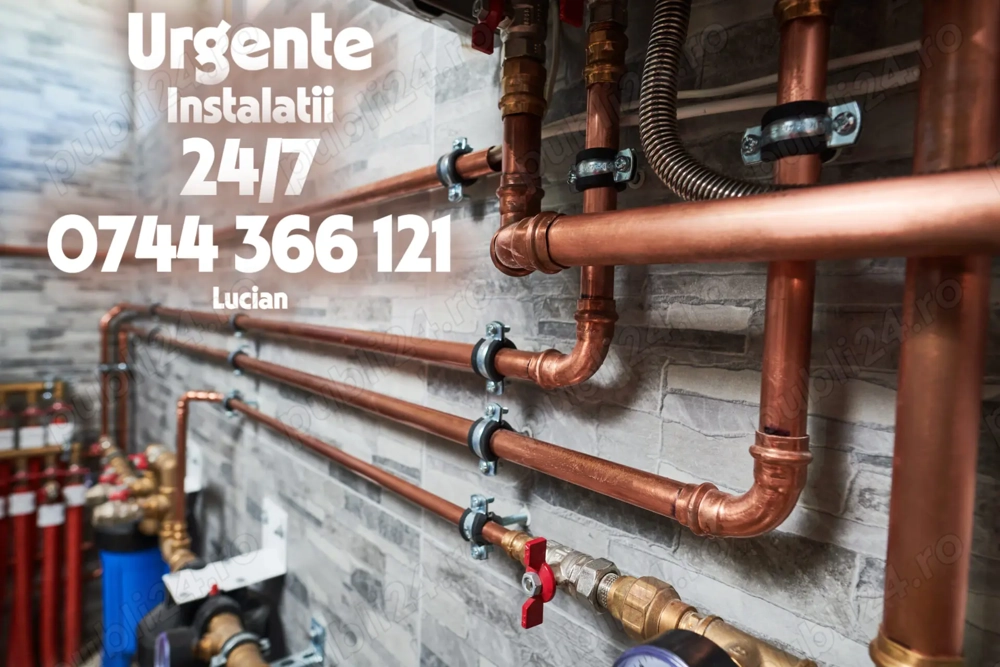 INSTALATOR - Urgențe instalații apă, canalizare termic Brașov, montaj obiecte sanitare. Săpături