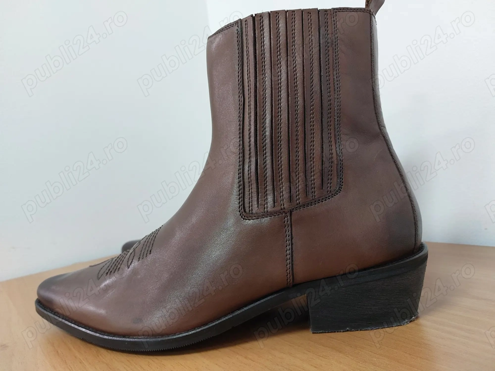 Ghete Cowboy piele naturală măsura 46 (12 US)