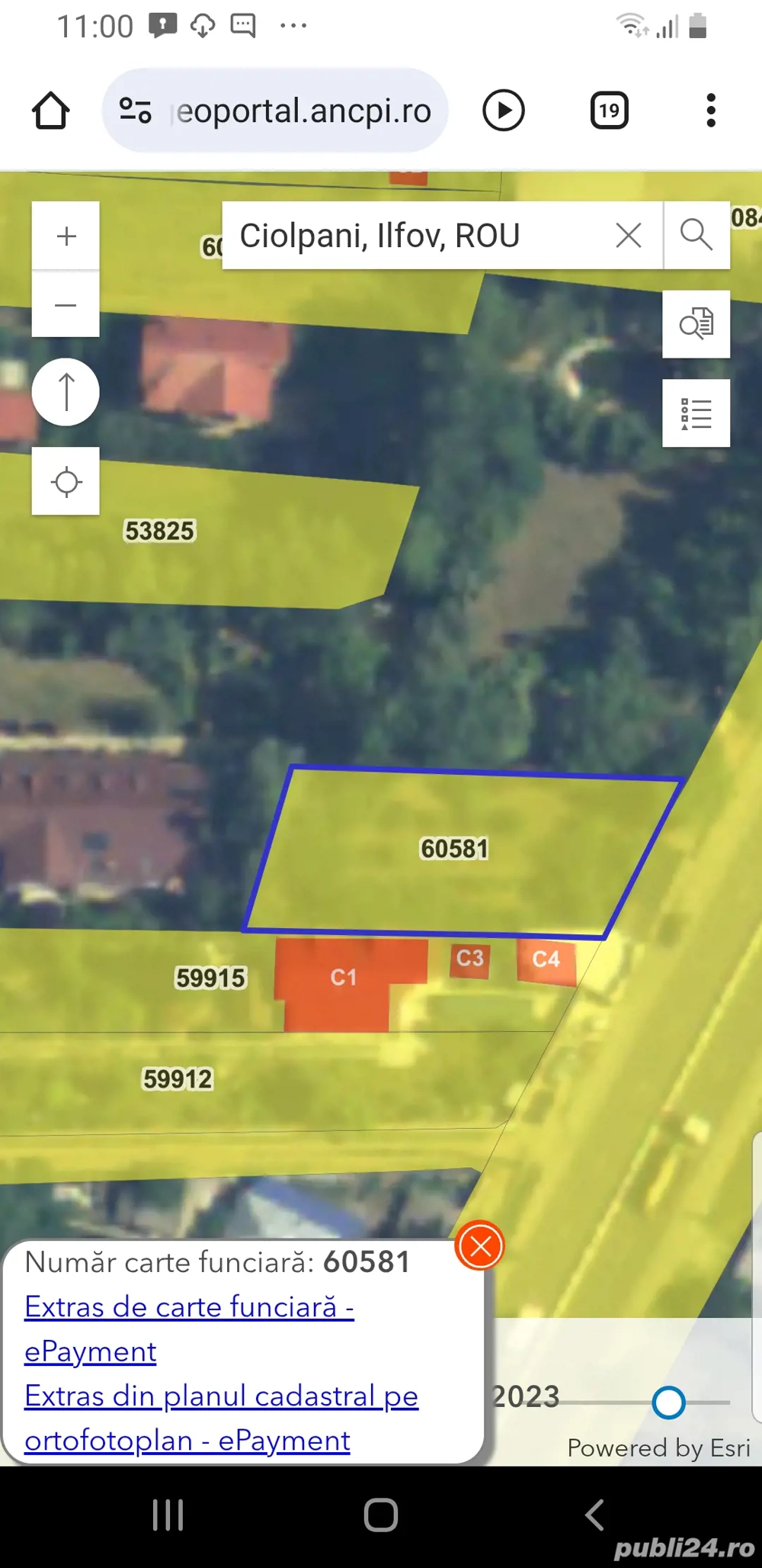 Vand teren intravilan,la DN1,Ciolpani