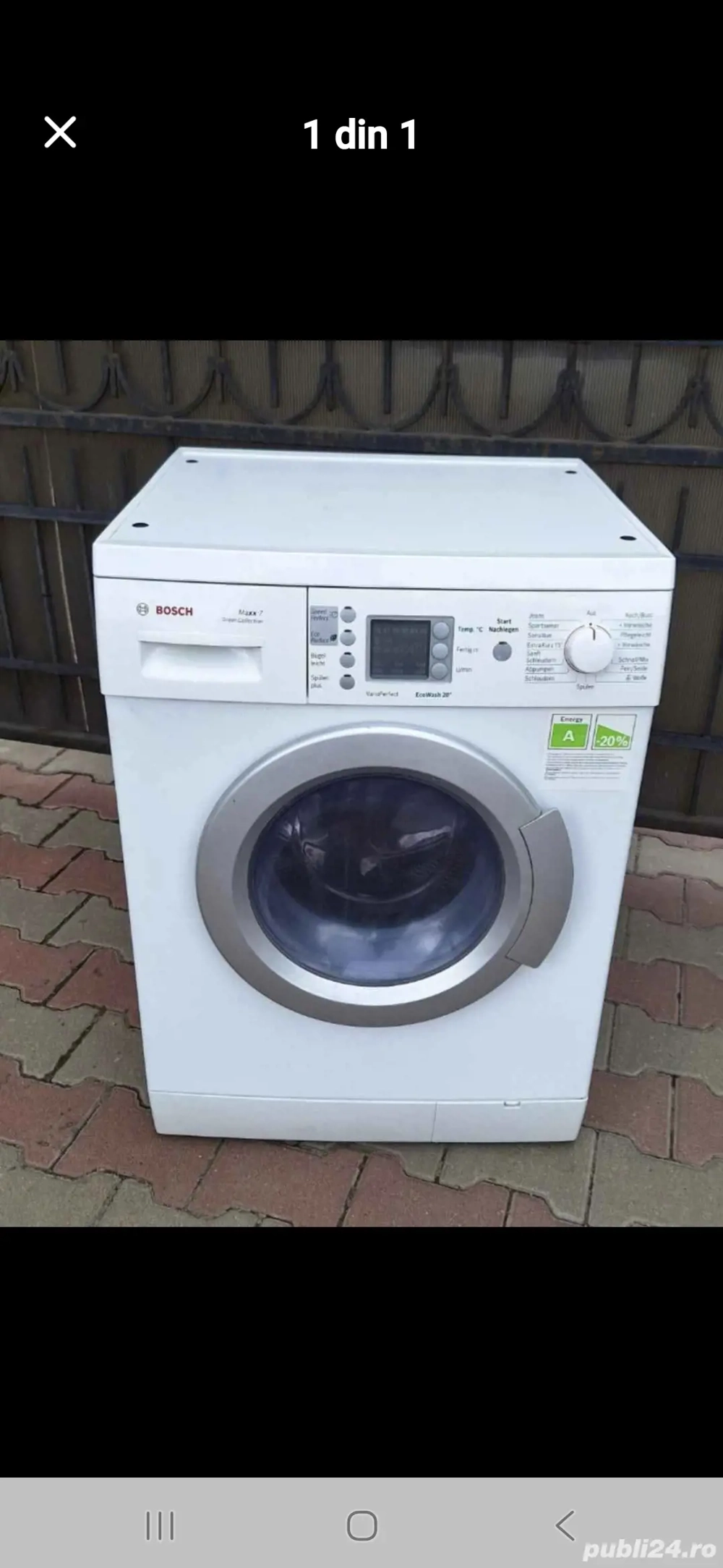 REDUCERE 300 LEI. Masină de spălat rufe Bosch.  cuva 7 kg.