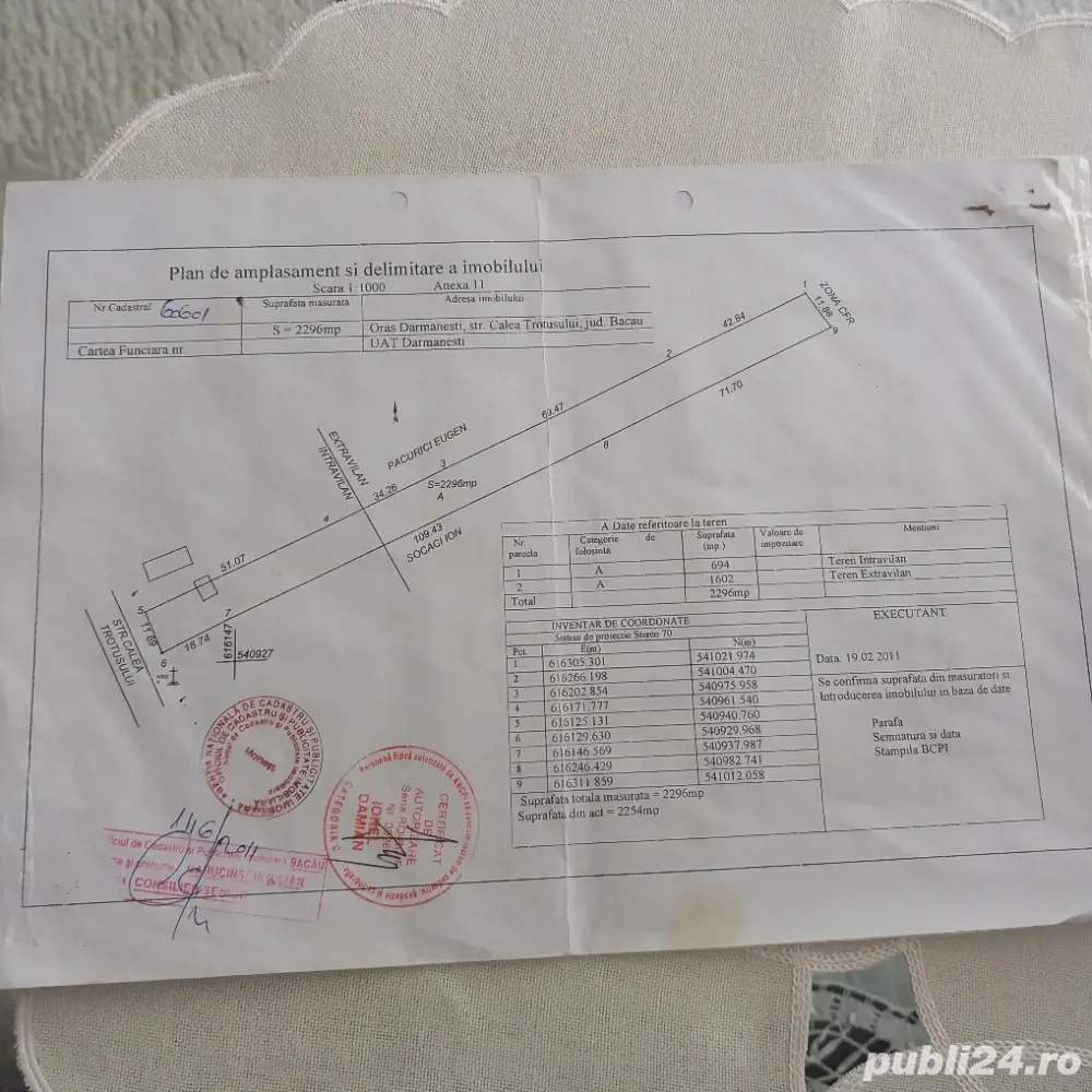 teren  de vanzare intravilan și extravilan 