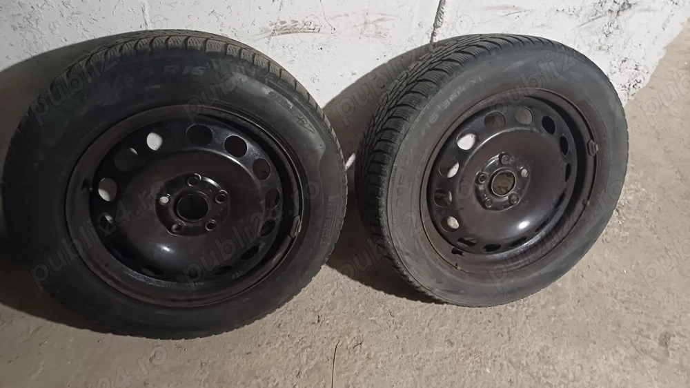 Jante auto vw ,seat  5×112   pe 16 originale + cauciucuri 