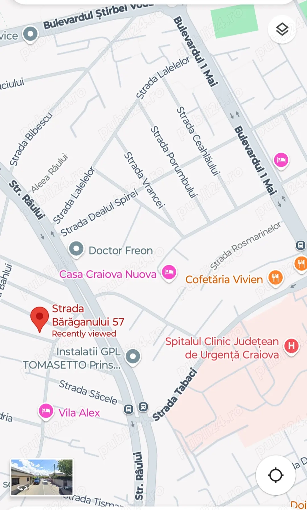 Casa de vânzare la 500 m de Spitalul Judetean 