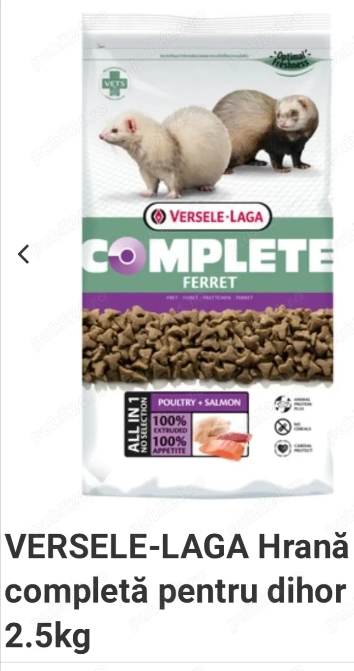 PREȚ REDUS :Hrană completă pt dihor 2.5kg VERSELE-LAGA