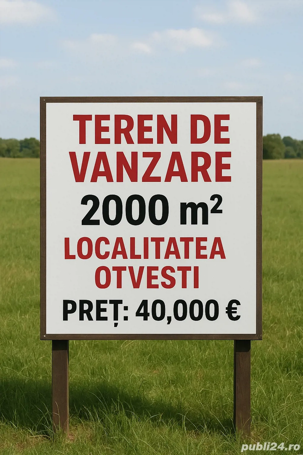 vand teren intravilan Otvesti 2000mp