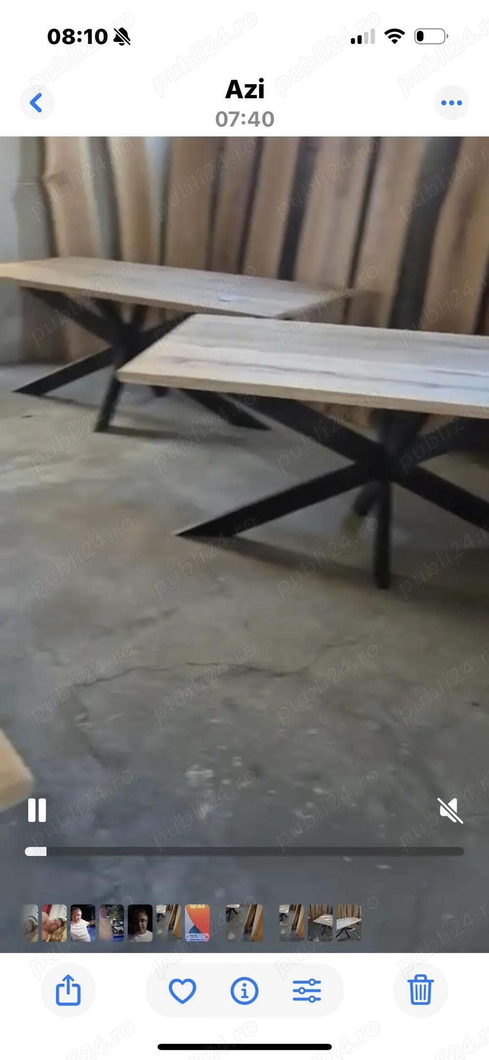 Producator vinde mese stejar masiv si  slaburi rustice 