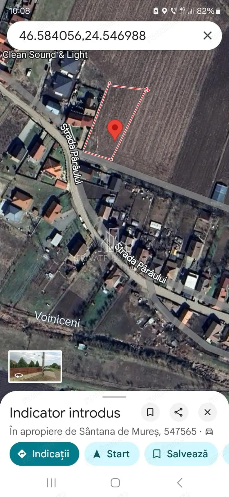 Teren 1 000 Mp cu deschidere de 27 De Vanzare, Sanata de Mures