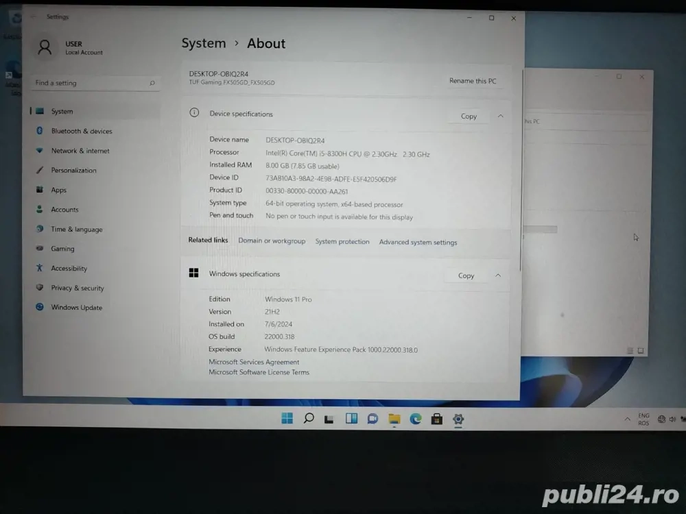 Vand laptop Asus TUF Gaming 