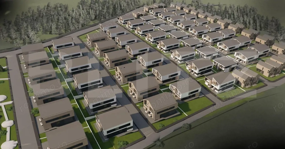 Terenuri cu Autorizatie de Constructie  Duplex - 800 mp / parcela 