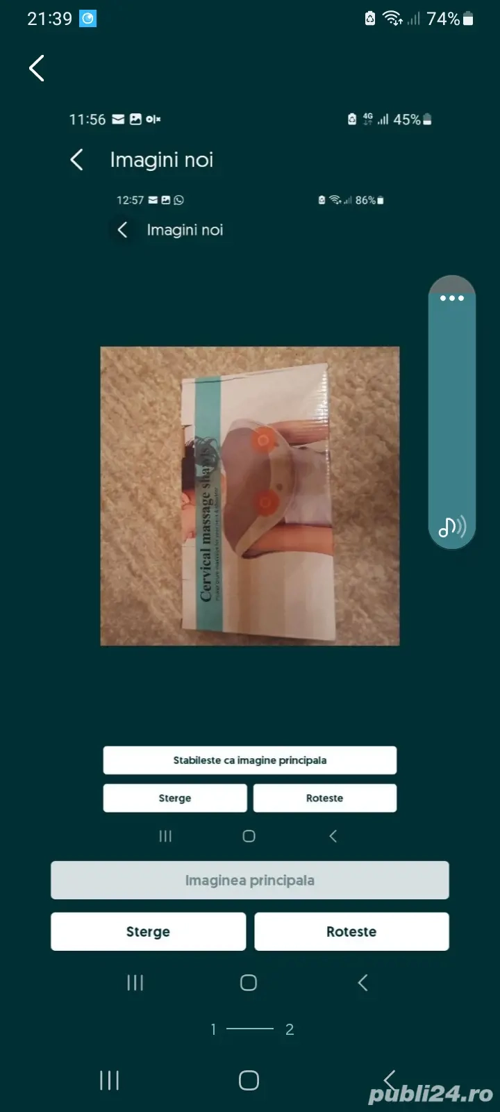 Vand aparat pentru masaj