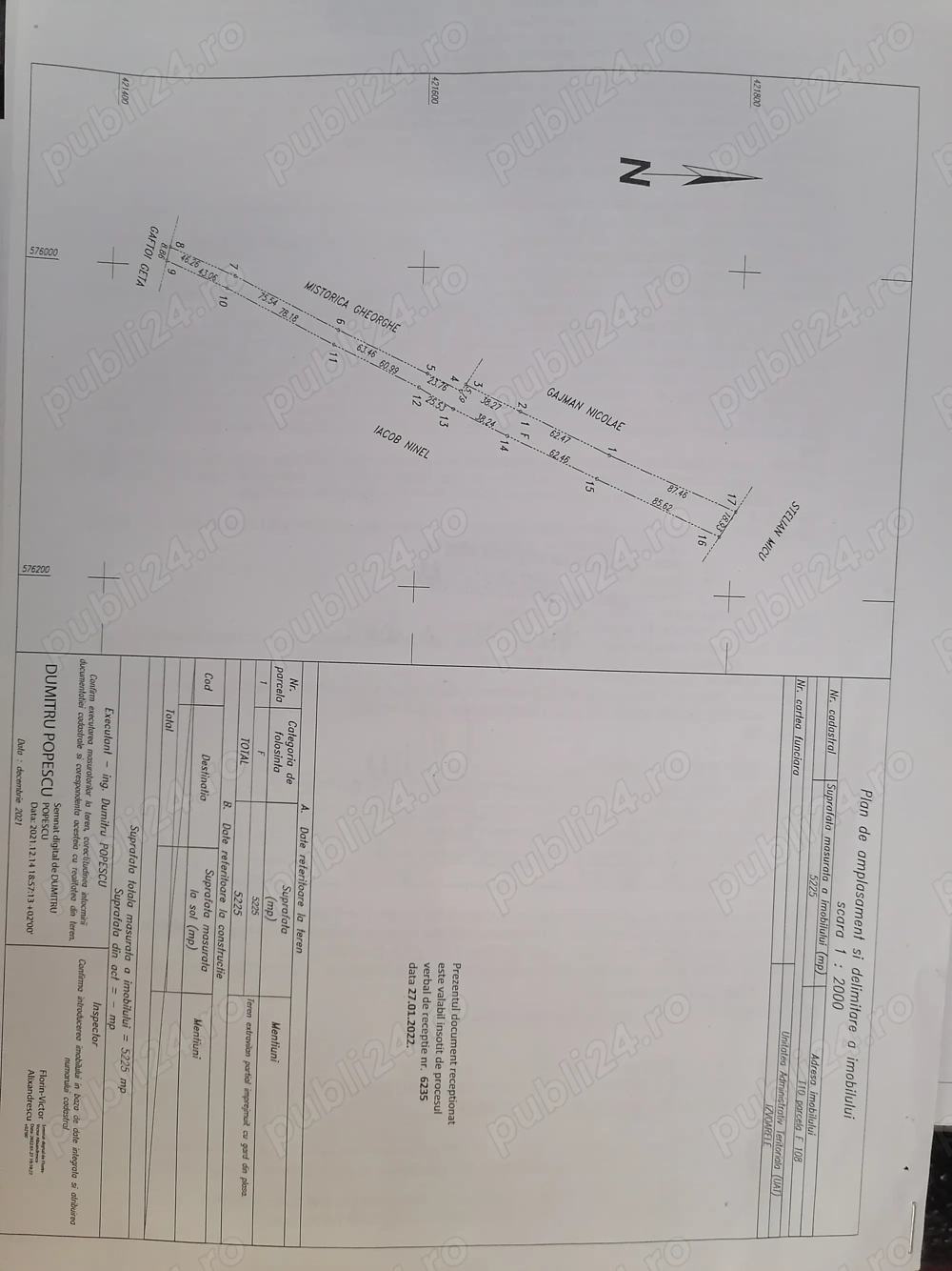  teren extravilan, 5200 mp Izvoarele, PH