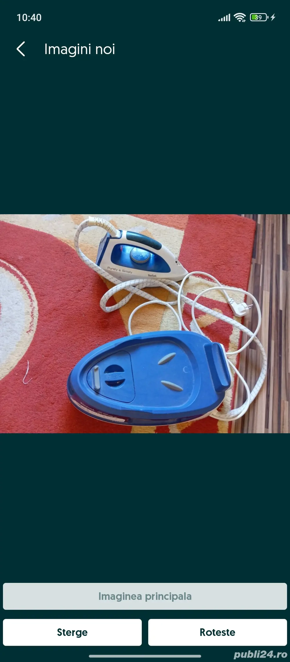 vand statie calcat tefal