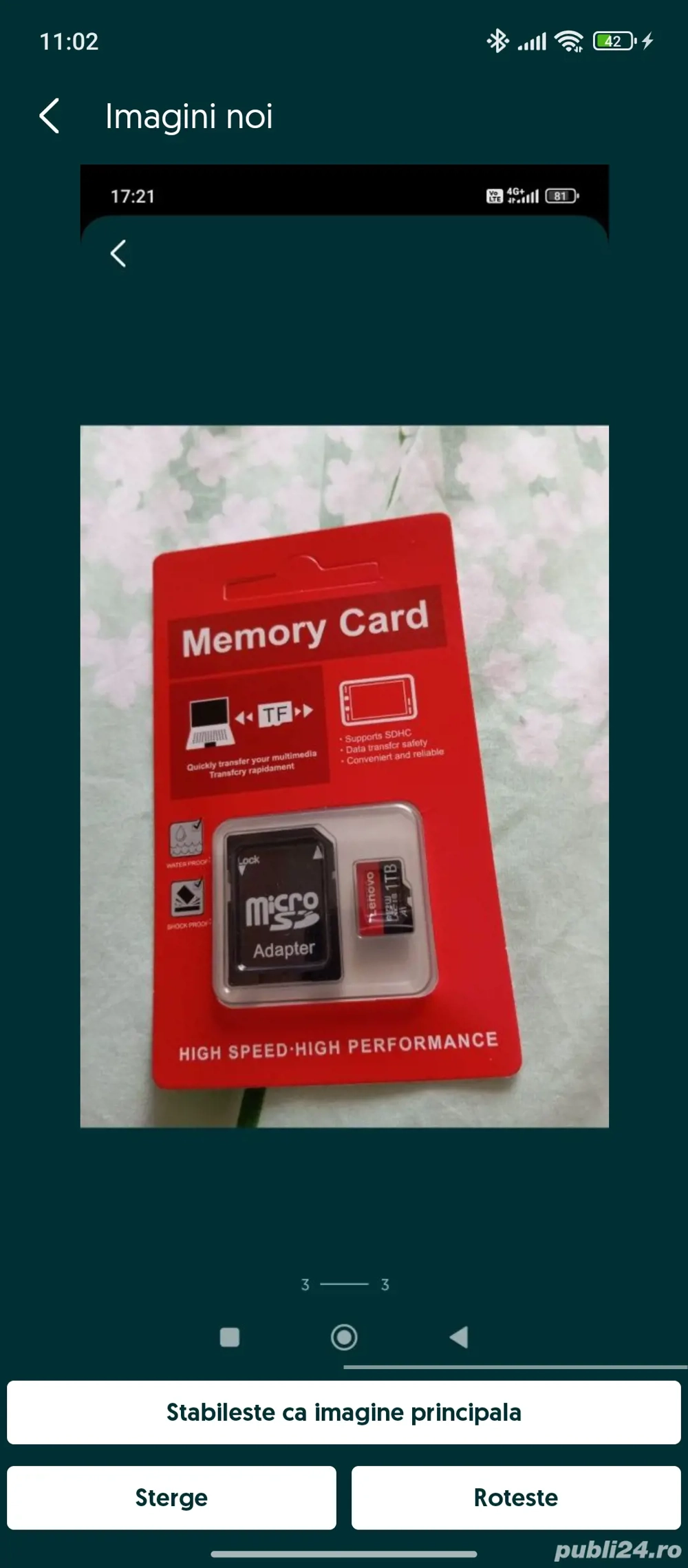  card micro sd 1 tb